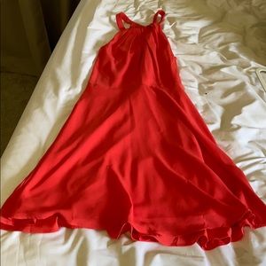 Orange summery dress